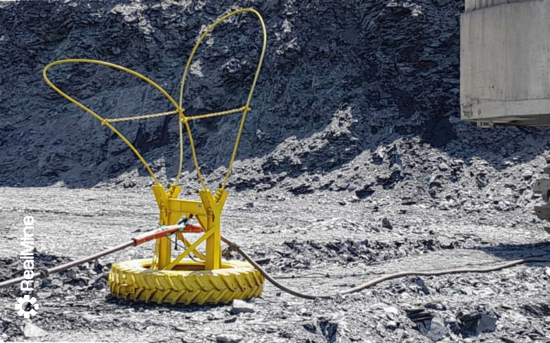 Cesto de pneu — solução RealMine para mineração